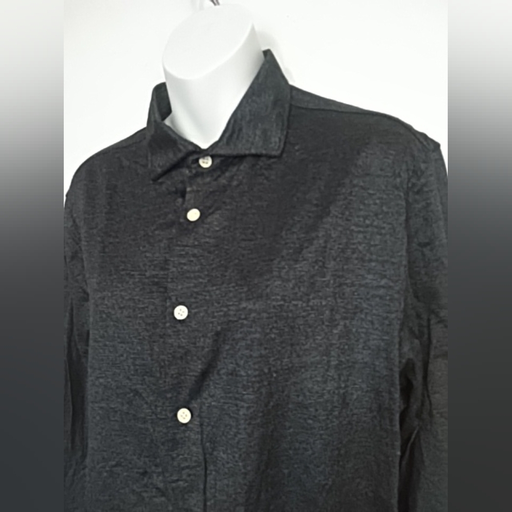 🛍️ BUNDLE ONLY 🛍️ MURANO MENS DARK BLUE SLIM FIT SHIRT - Picture 2 of 8